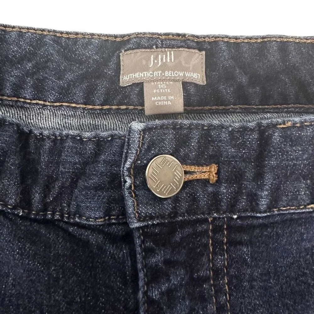 J. Jill Authentic Fit Below Waist Blue Jeans size 16P